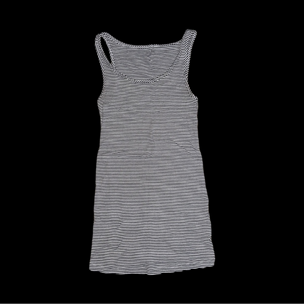 Isabel Maternity (Target) White and Black Striped Maternity Tank Small